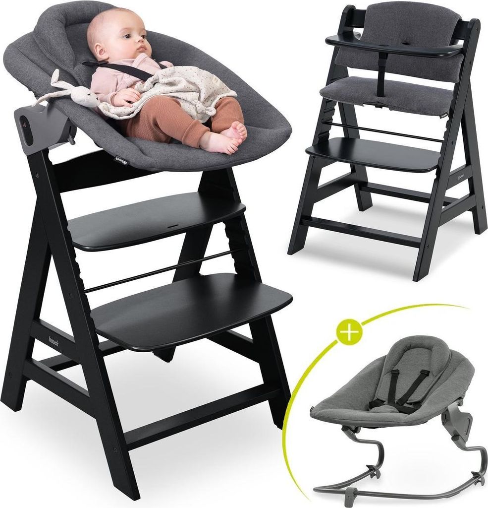 Hauck Alpha Plus Black 4-tlg. Newborn Set Produktbild 