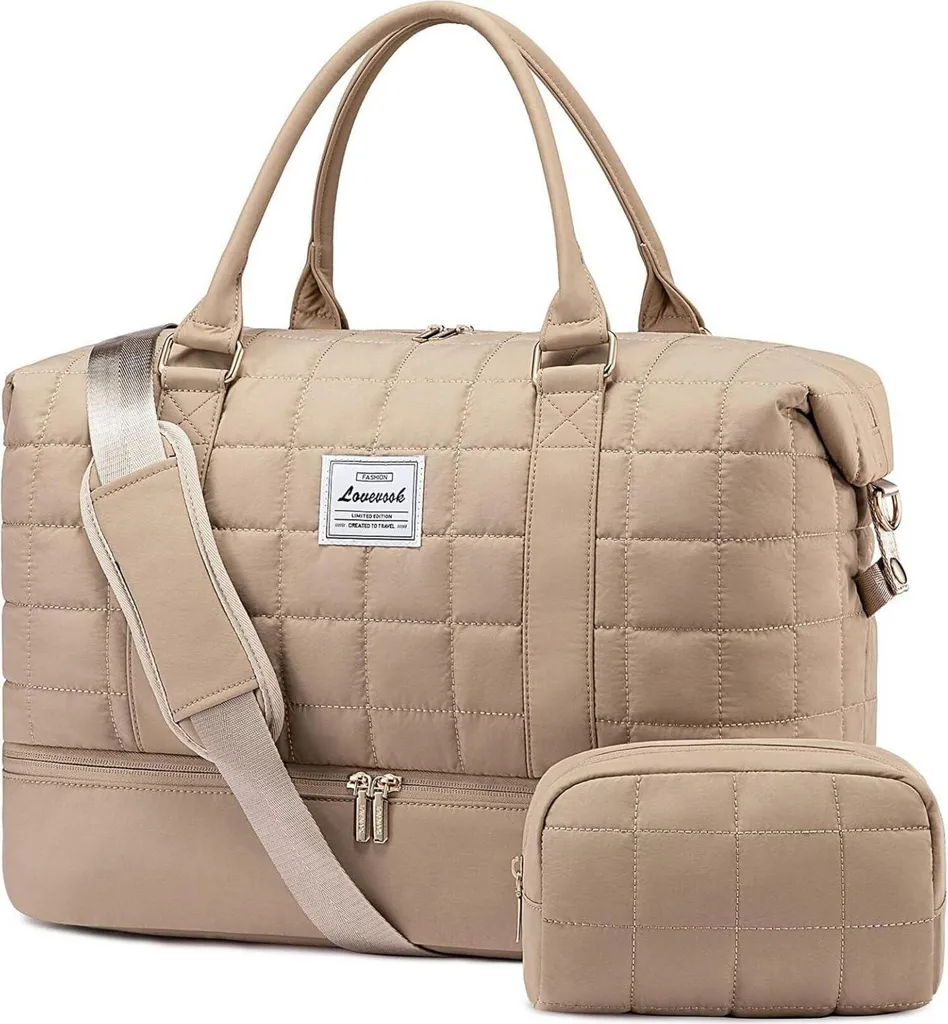 Borsa Viaggio Donna Grande: Weekender con Porta Scarpe e Scomparto Liquidi