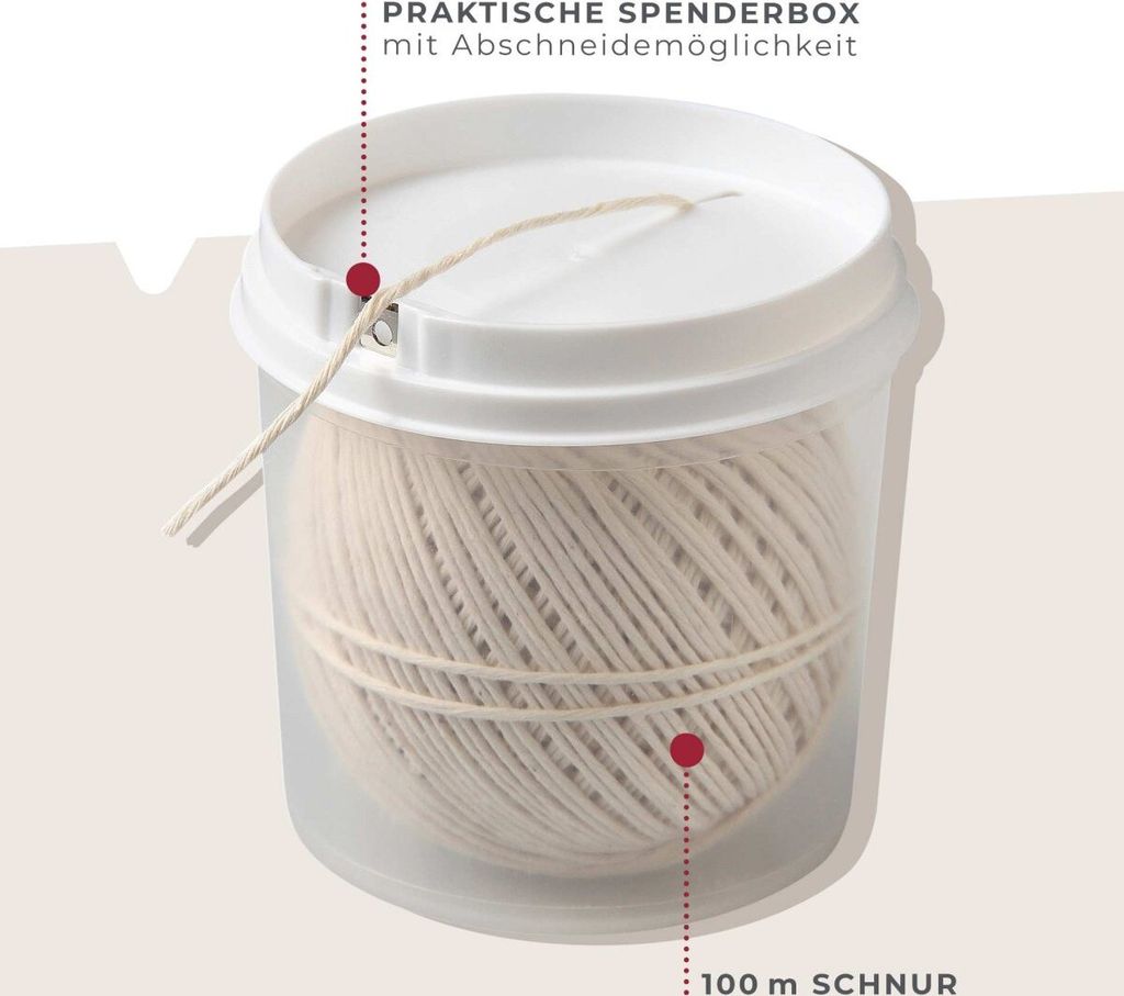 Fackelmann Grill-/Bratenschnur, Rouladen-Schnur in
