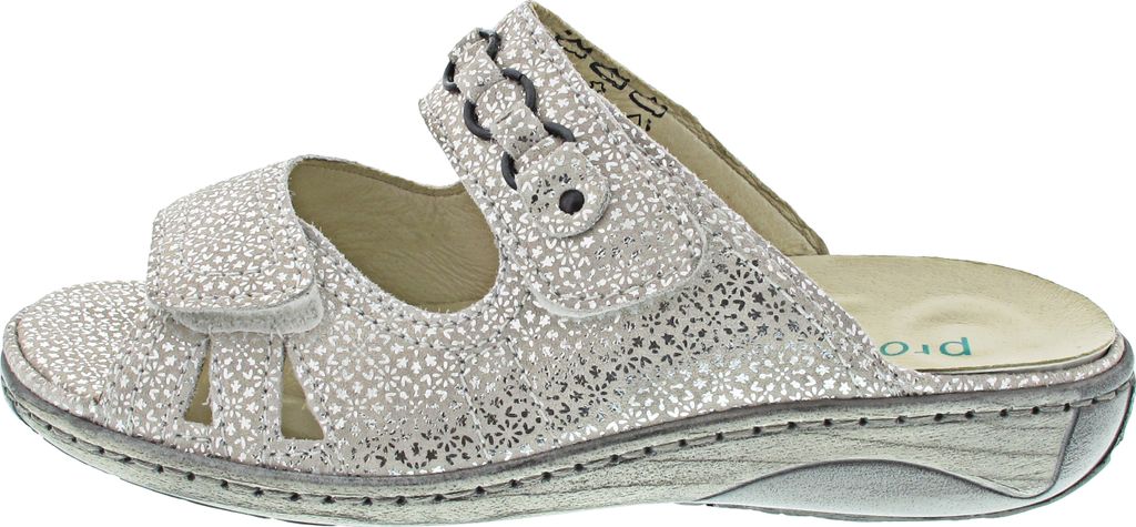 Waldläufer Garda Pantolette Silber in Gr. 41 Produktbild 