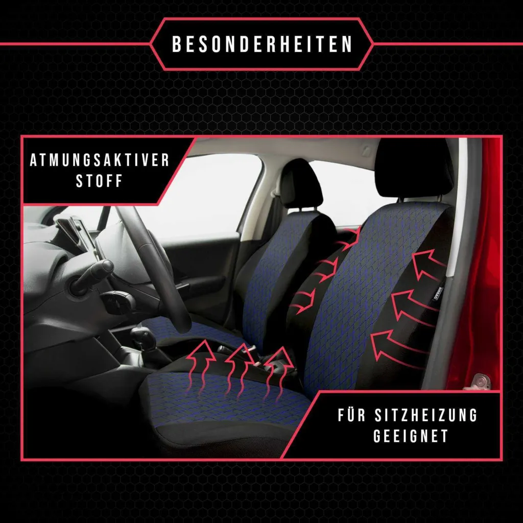 Coprisedili Mercedes Classe E Blu: Stop a Macchie e Usura Sedili - 3