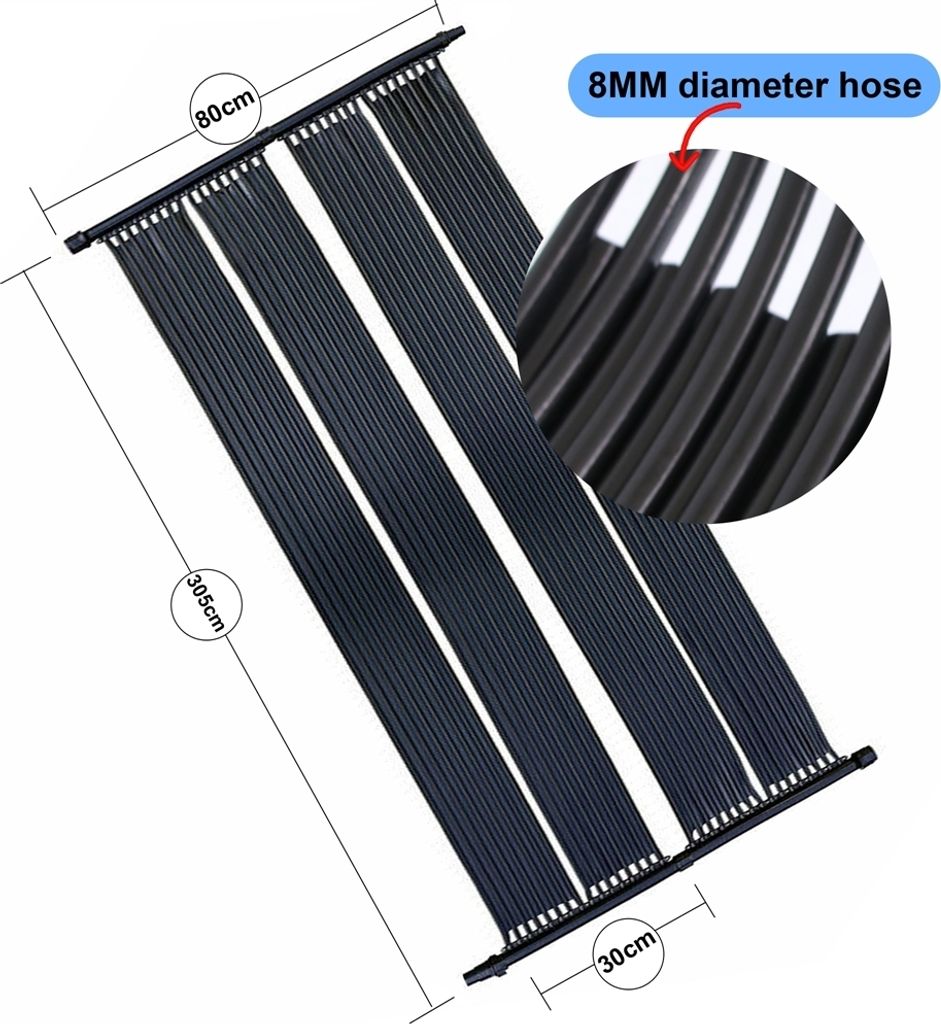 Mucola Solarheizung 305x80CM Solarpanel Solarkollektor Produktbild 6