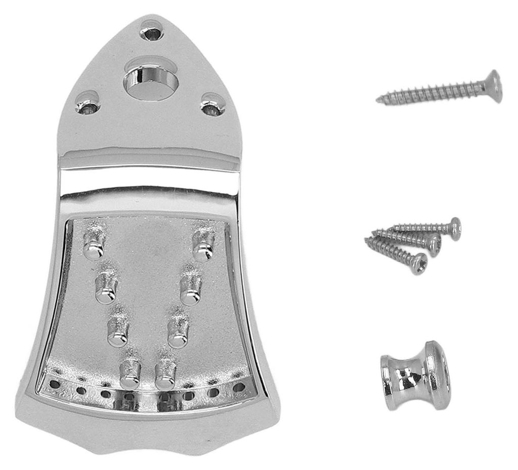 Saitenhalter für 8-saitige Mandoline mit Gürtelschnalle und Schrauben, Ersatz-Saitenhalter aus Metall, Zubehör für Saiteninstrumente