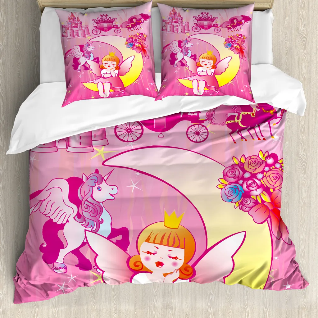 Offerta ABAKUHAUS: Copripiumino Rosa 155x220 Antiacaro e Lavabile - 1