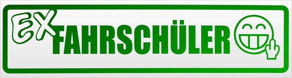 Kiwistar Ex Fahrschüler Magnetschild Schild magnetisch - 30cm Grün - reflektierend - Magnetfolie für Auto PKW Kfz