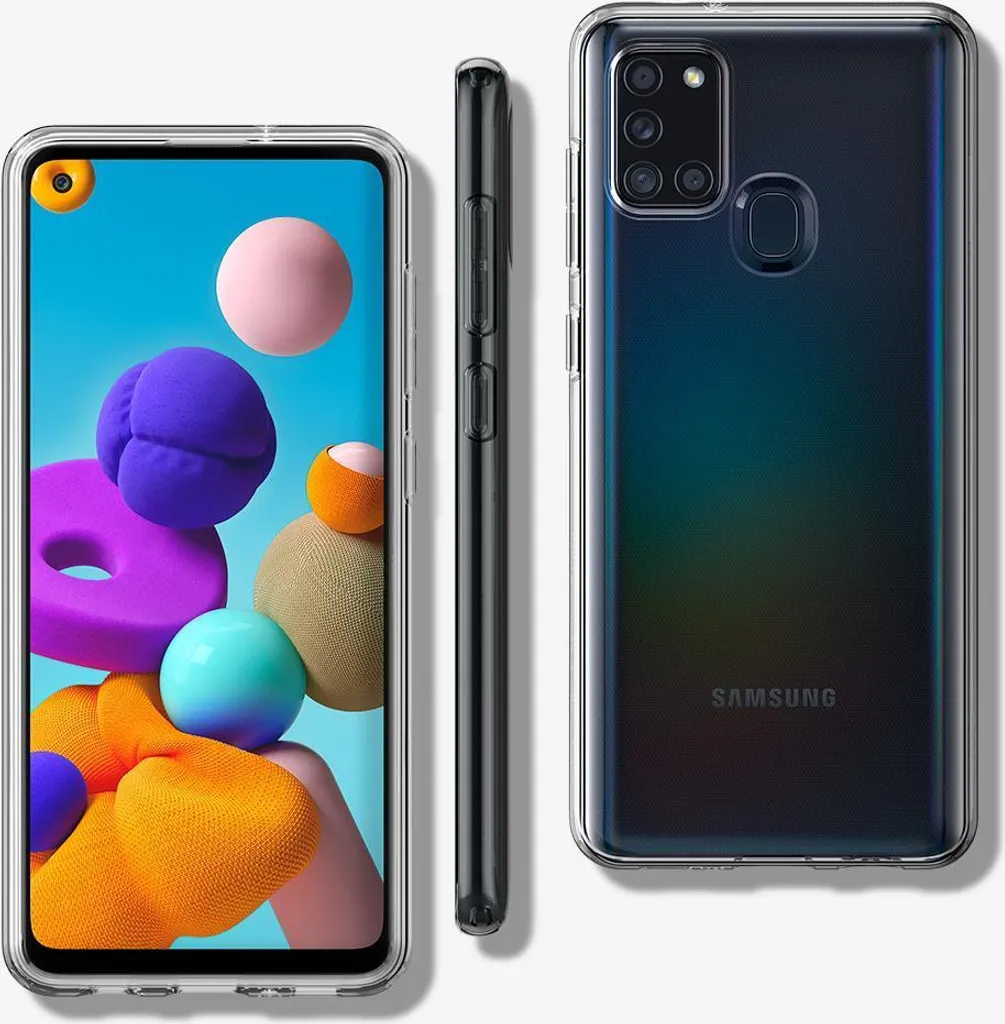 Coque Anti-Rayures Samsung Galaxy A21s Spigen - Solution Transparente