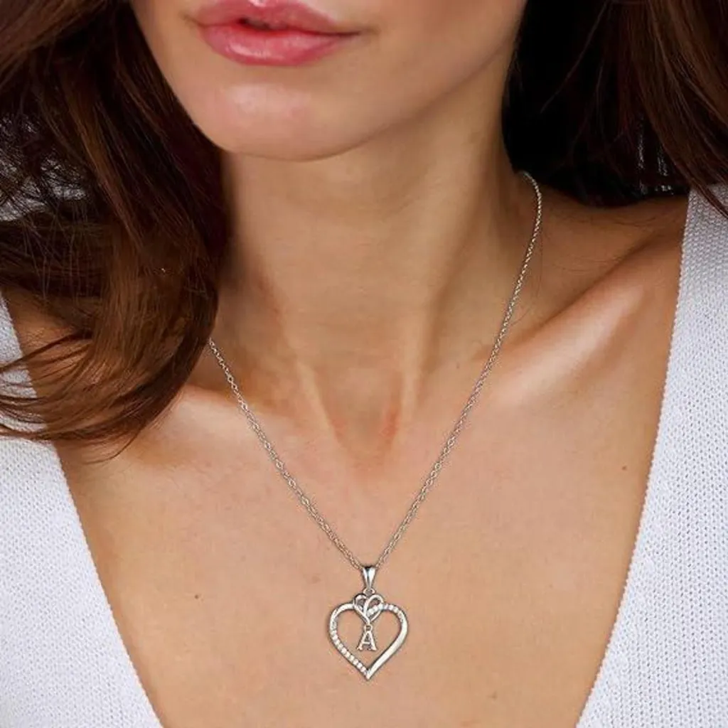 Collana Iniziale Cuore TINGN Oro 14K - Gioiello Minimal per Lei - 3