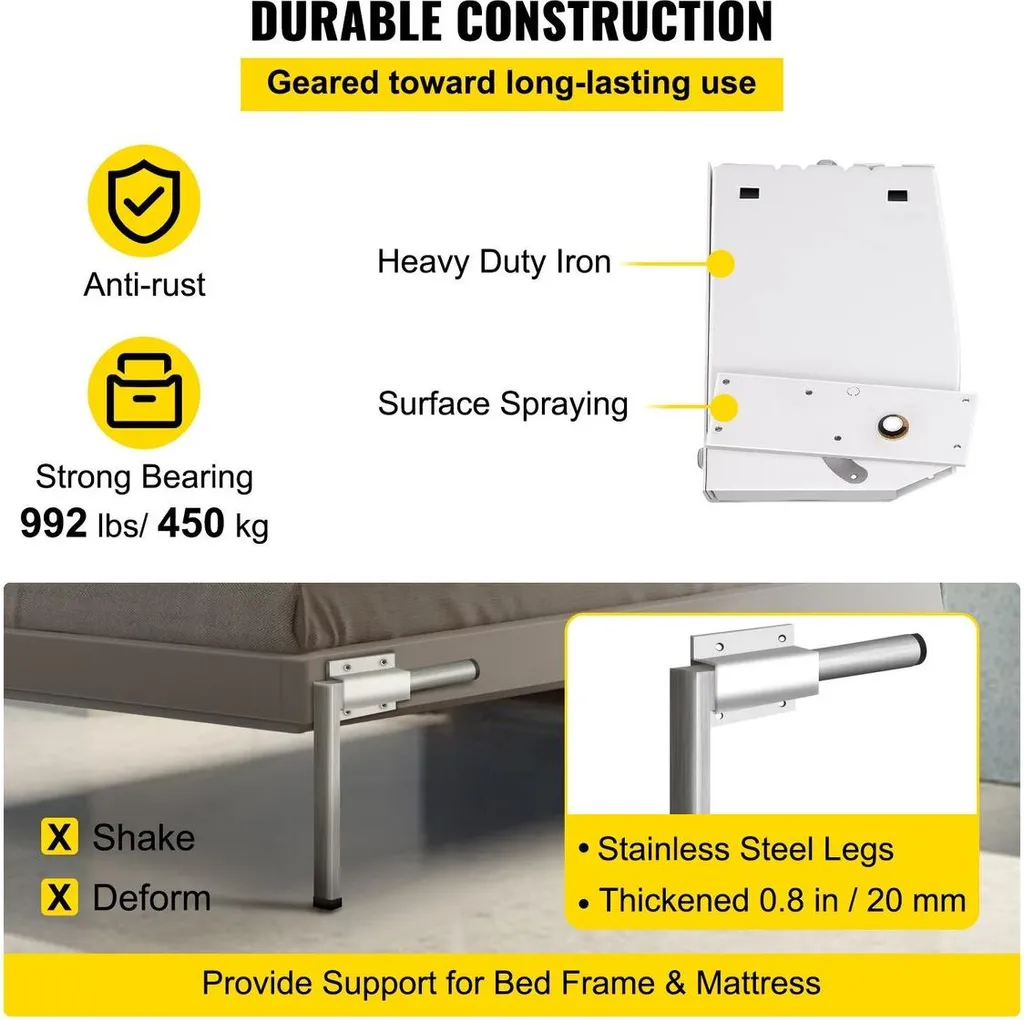 Kit lit escamotable vertical pour aménager une chambre d'amis - 5