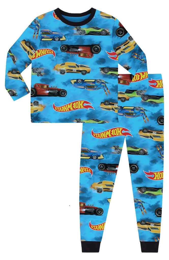 Hot Wheels - Schlafanzug mit langer Hose für Kinder, Logo TC1059 (104) (Bunt)