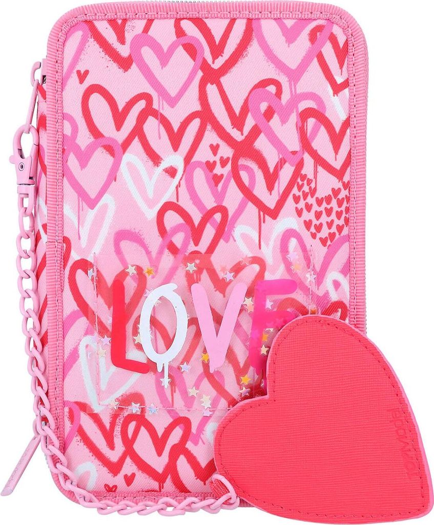 Depesche 3-Fach Federtasche TOPModel ONE LOVE pink Produktbild 2