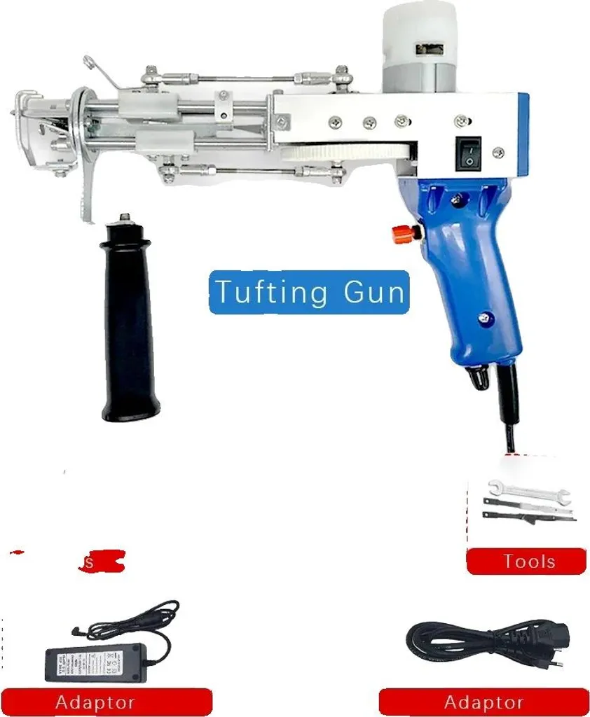 Tufting Gun Électrique 2-en-1 avec Prise EU 220V et Vitesse Réglable