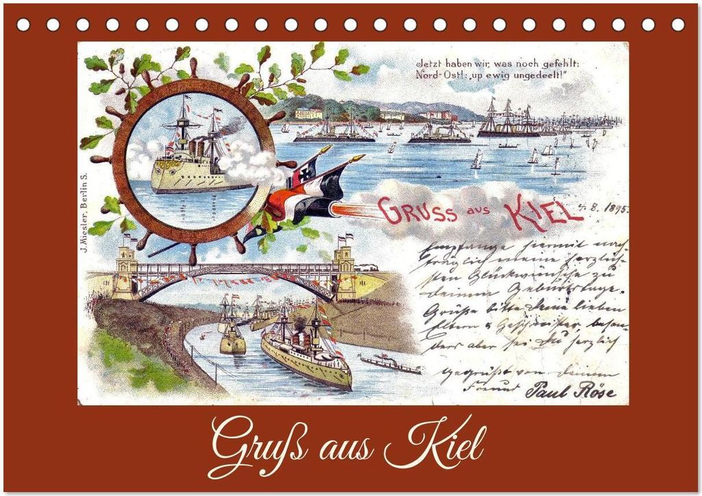 Gruß aus Kiel (Tischkalender 2026 DIN A5 quer), CALVENDO Monatskalender