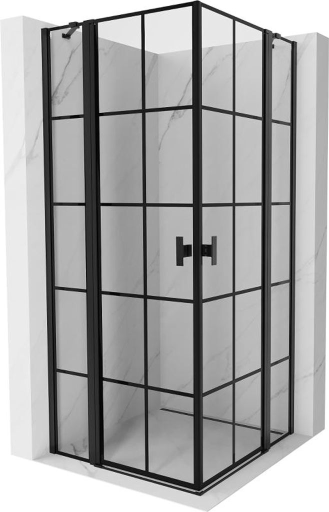 Mexen Mist Duo cabine de douche pivotante 95 x 95 cm, Image du produit 