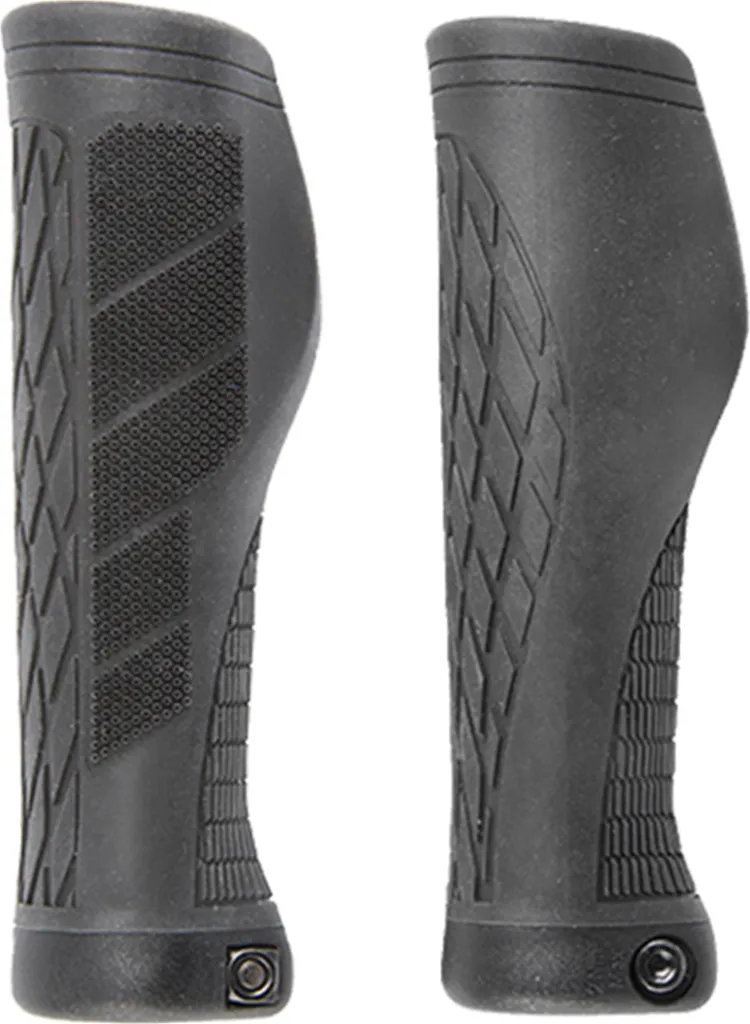 Poignées de Vélo Ergonomiques M-Wave Cloud Noir avec Fixation Fix