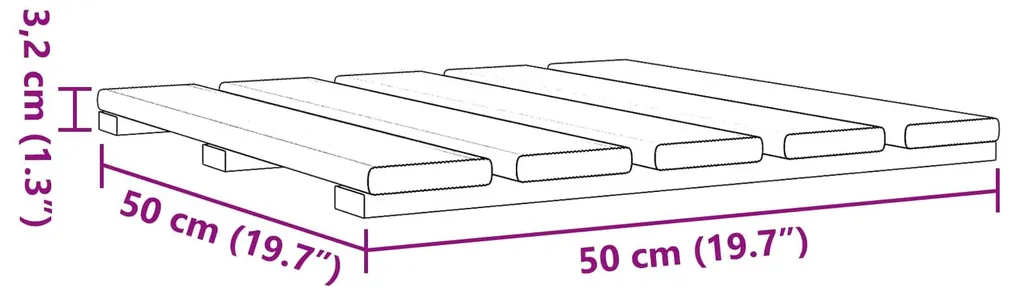 Carrelage terrasse 50x50 vert lot de 6 dalles haute résistance aux UV - 7