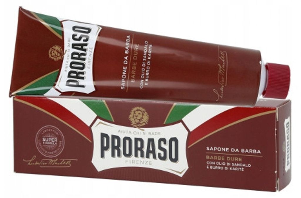 Crème à raser Crema Barba Tubo Rossa Emoliente 150 ml - Image du produit 