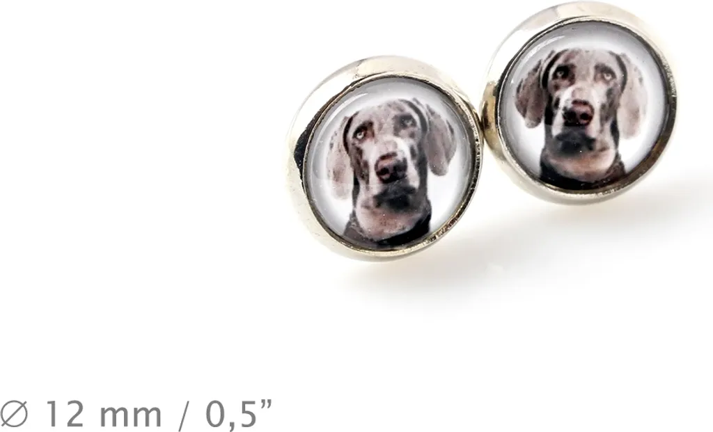 Set Gioielli Weimaraner Art-Dog Fatti a Mano | Foto Personalizzata