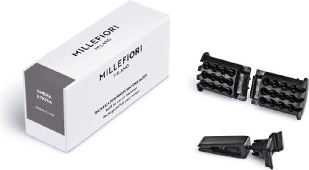 Millefiori Milano- Icon Nachfüller für Autoduft - Ambra & Rosa