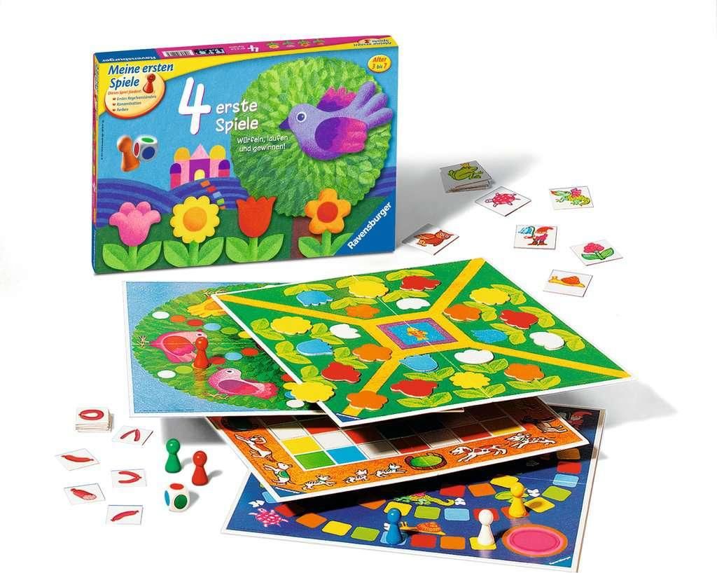 Ravensburger Spielesammlung 4 erste Spiele: 4 Farbwürfelspiele für Kinder ab 3 Jahren