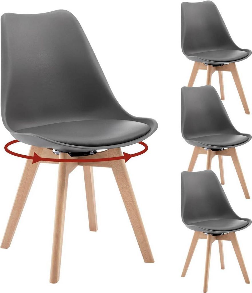 WOLTU Esszimmerstühle drehbar, Design Stuhl, modern, aus Produktbild 