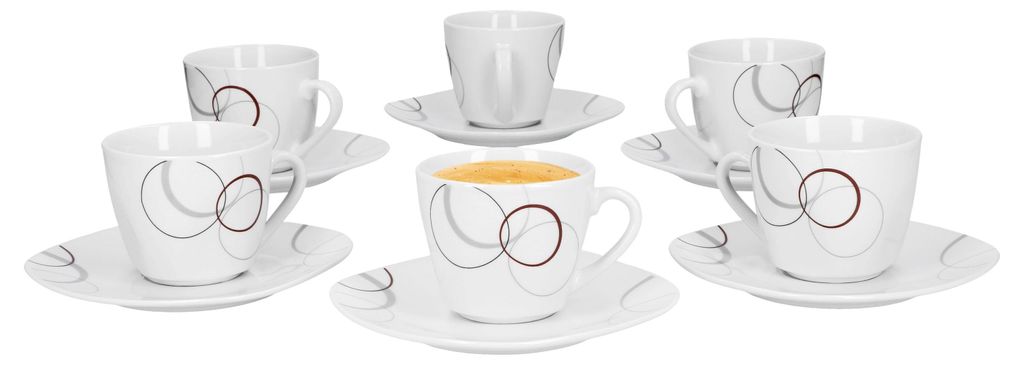 sada 6 šálků na kávu 20cl a podšálku na kávu 14,5cm Palazzo Obrázek produktu 