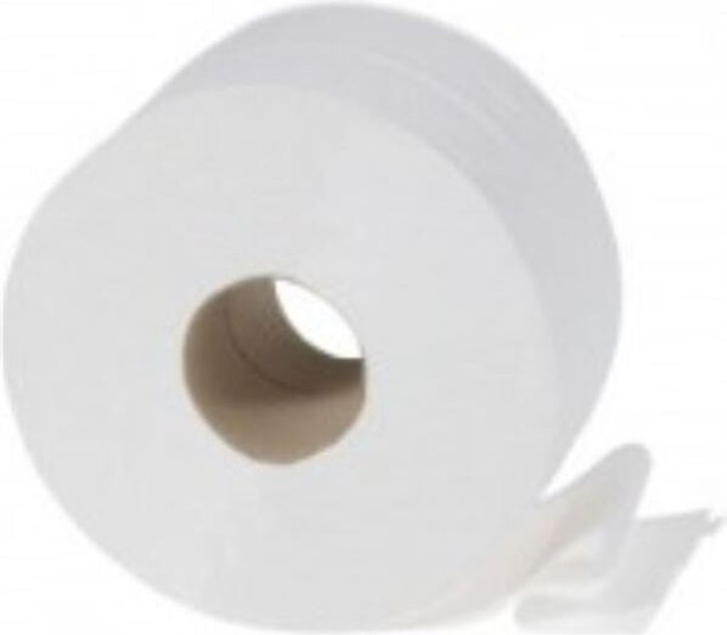 Toilettenpapier Jumbo - 2-lagig, weiß, 24 cm, 6 Rollen