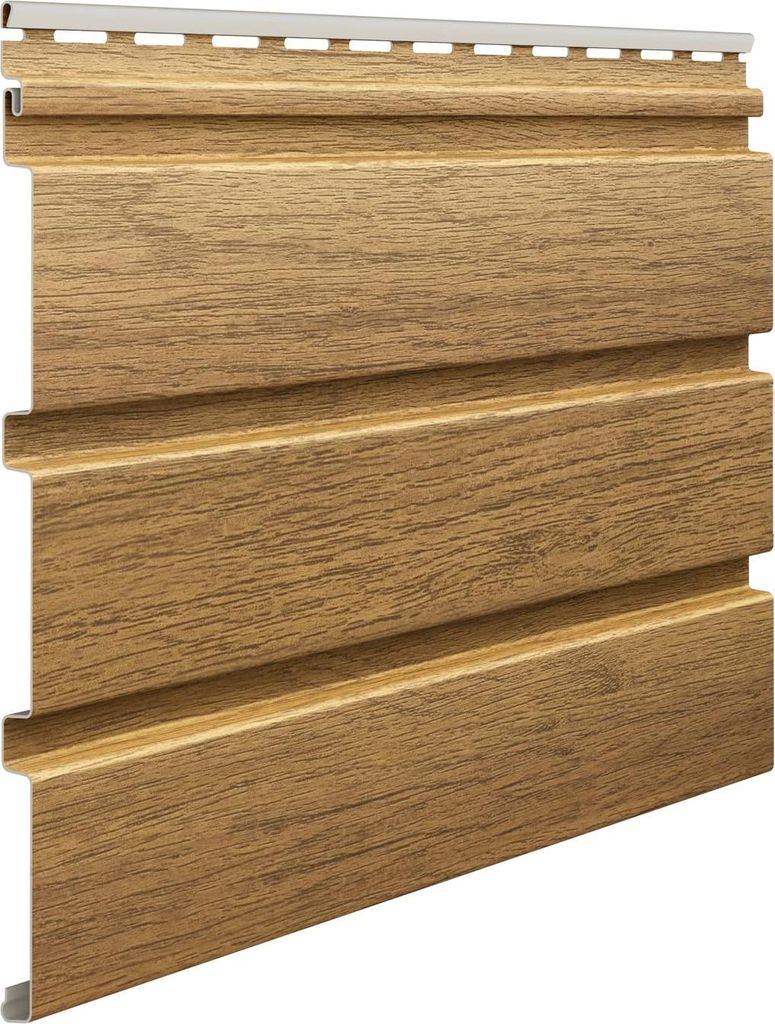 VILO Kunststoffpaneele SVP-08 - Deckenpaneele für Innen und Außen - Wandverkleidung Holzoptik - Witterungsbeständig - Länge 2.7M - Winchester-E...