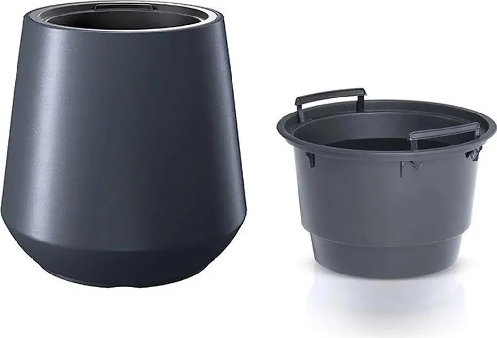 Pot HEOS anthracite 44cm : fini le surplus de terre et l'eau stagnante