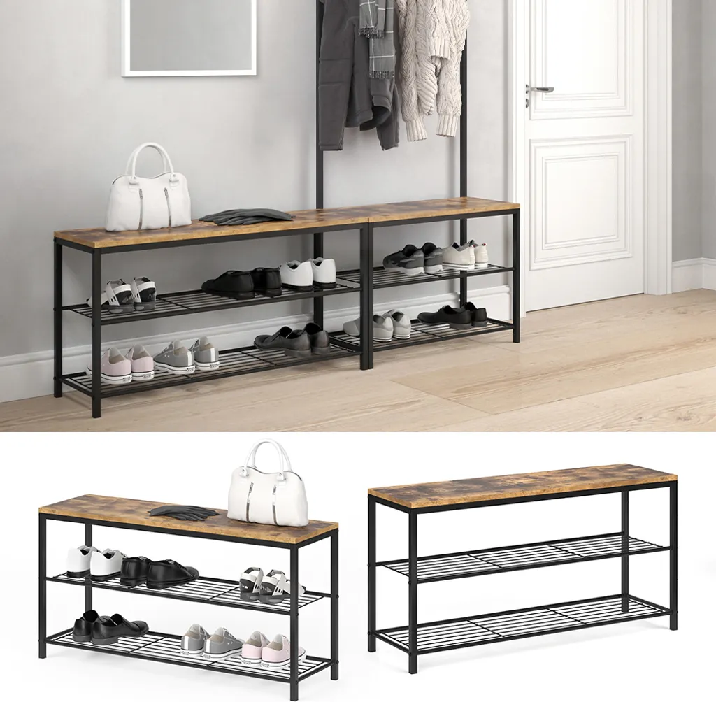 Banc de rangement chaussures Vicco Fyrk idéal pour entrée et vestibule