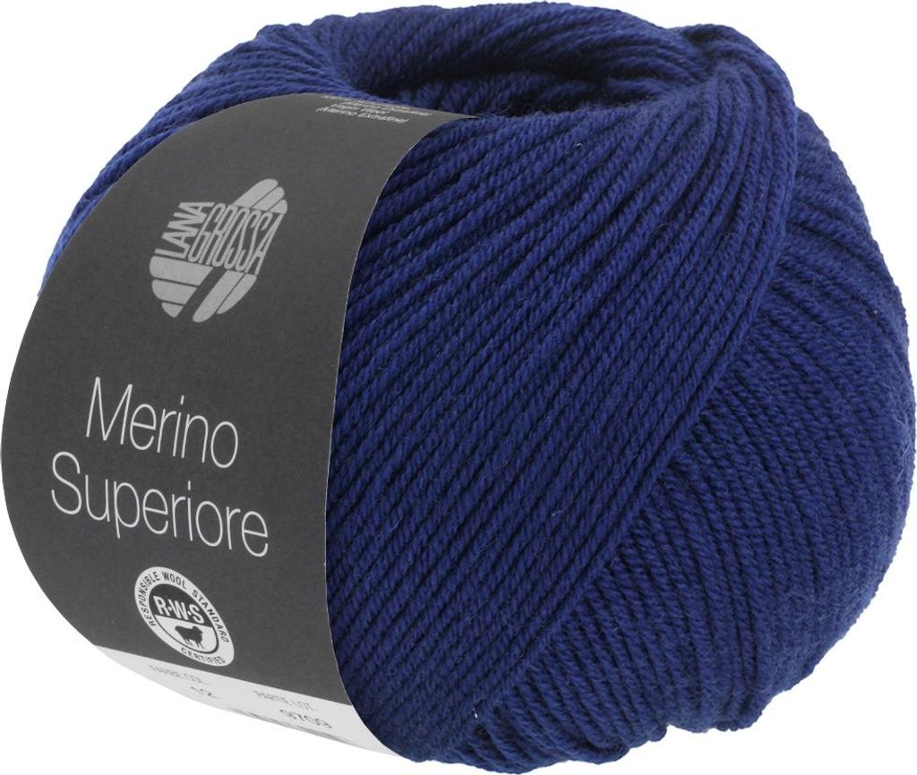 Lana Grossa Merino Superiore 020 Dunkelblau 50g