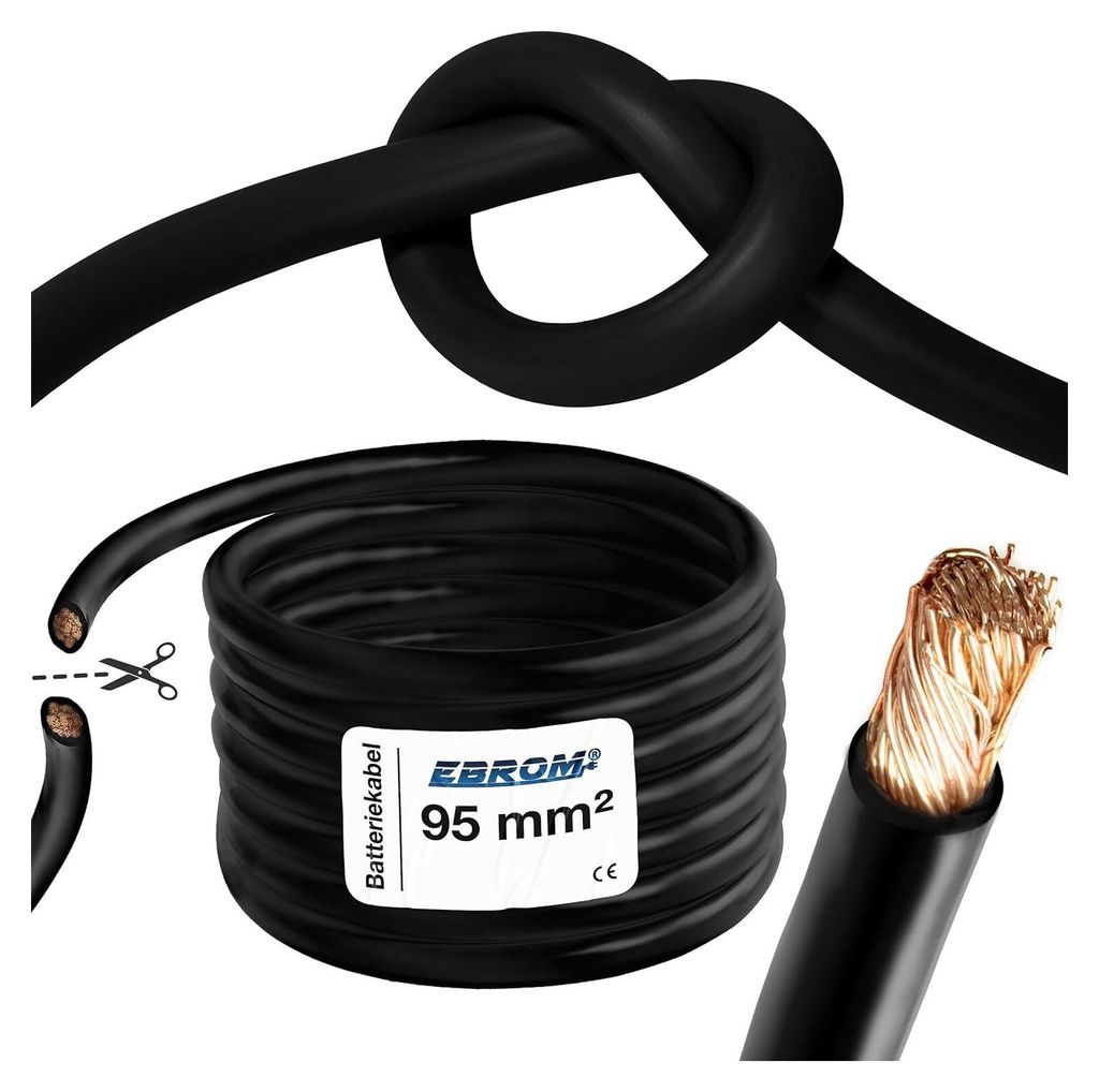 EBROM Batteriekabel hochflexibel Hi-Flex (Hi Flex) 95mm2 Produktbild 