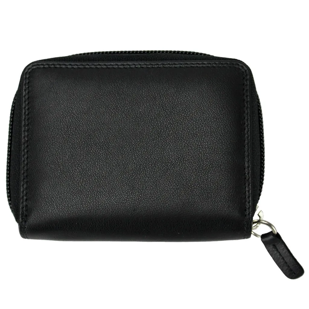Petit Étui de Poche pour Cartes Bancaires en Cuir Noir Sécurisé RFID - 3