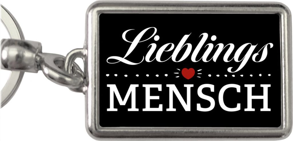 Lieblingsmensch Schlüsselanhänger in schwarz
