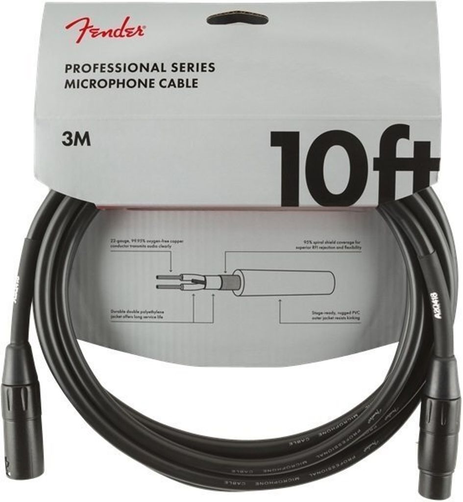 Fender Professional Series 3 m Mikrofonkabel