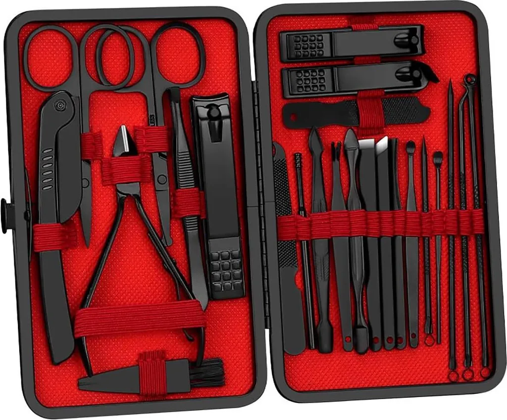 Coupe-ongles pour ongles épais et kit de 15 accessoires anti-éclats