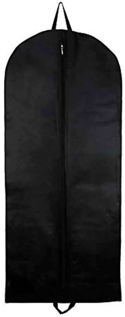 Housse de Protection pour Costumes Longs Noire 135x70 cm Respirante