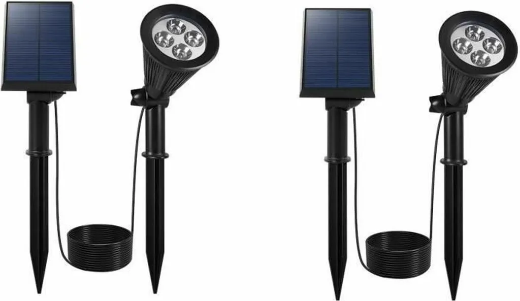 Lumisky Lampe Solaire Noire pour Table - Luminaire d'Ambiance de Jardin