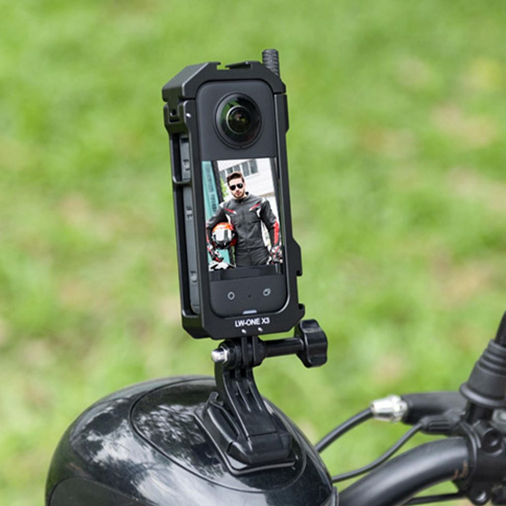Kameragehäuse Käfig tragbarer Aluminium -Schutzrahmen CNC -Verarbeitungs -Rig für Insta360 ein x3