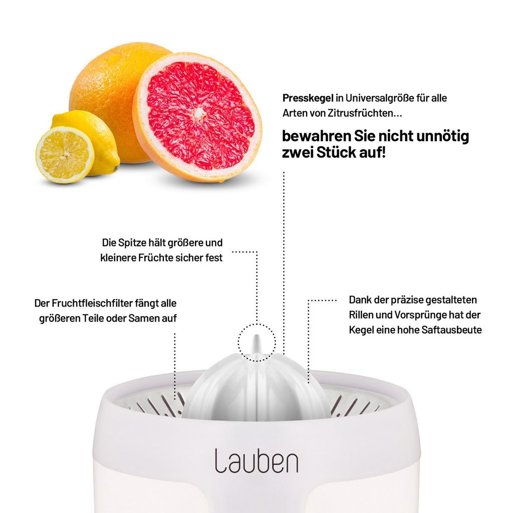 Lauben Elektrische Zitruspresse 110WT Produktbild 