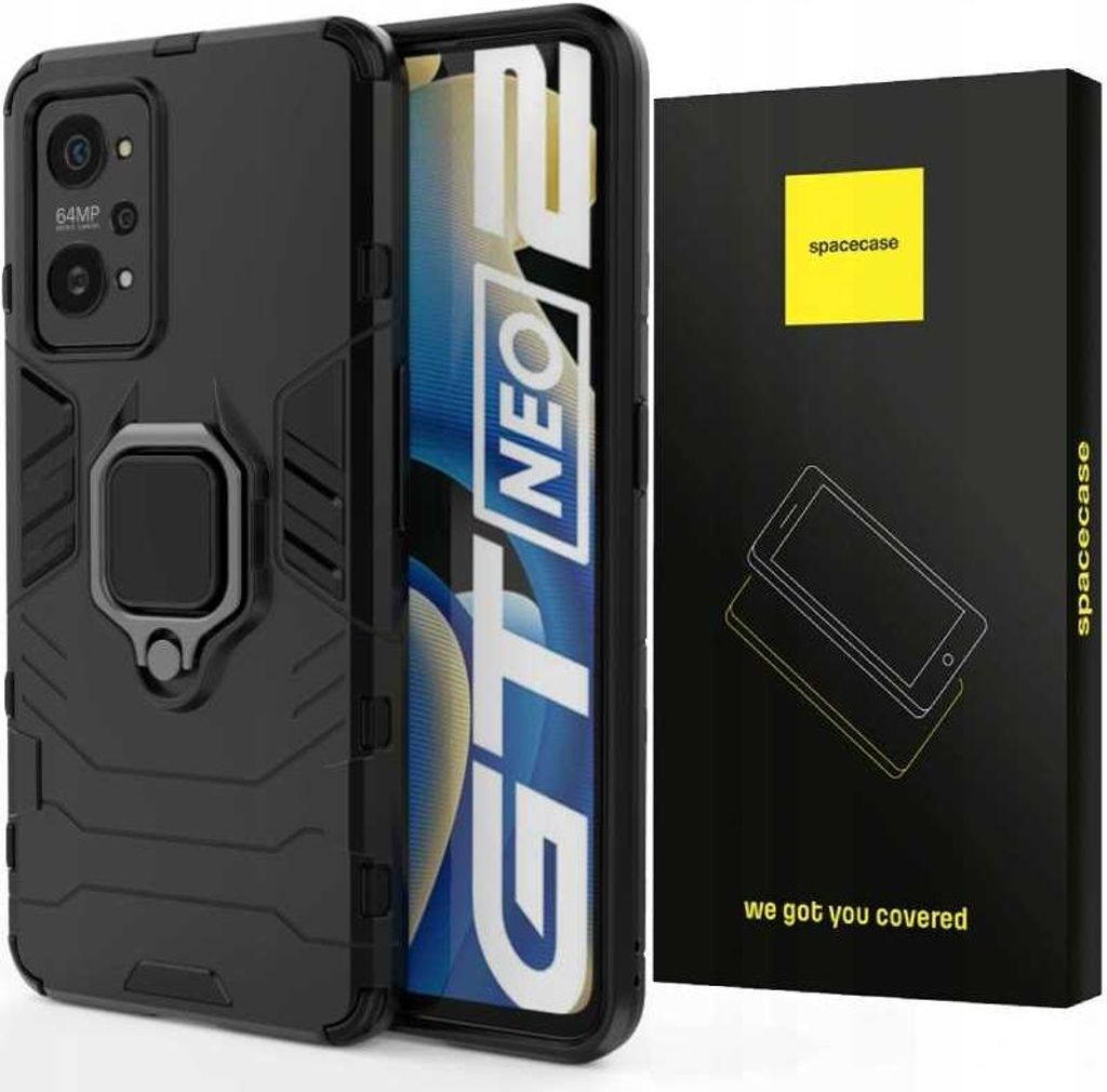 Spacecase X-Ring Realme GT Neo 2 / 3T czarny