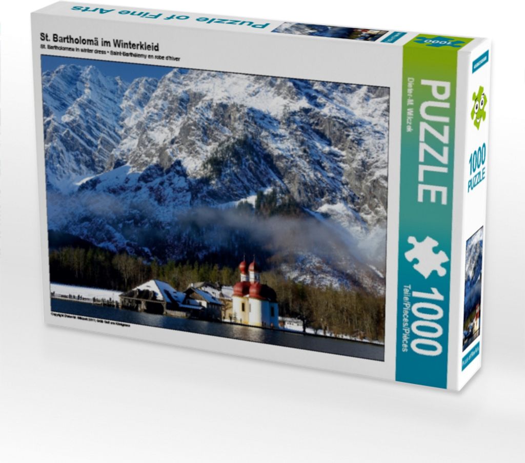 Calvendo St. Bartholomä im Winterkleid 1000 Teile Puzzle quer 640x480mm, Wilczek Dieter-M.; 7321184