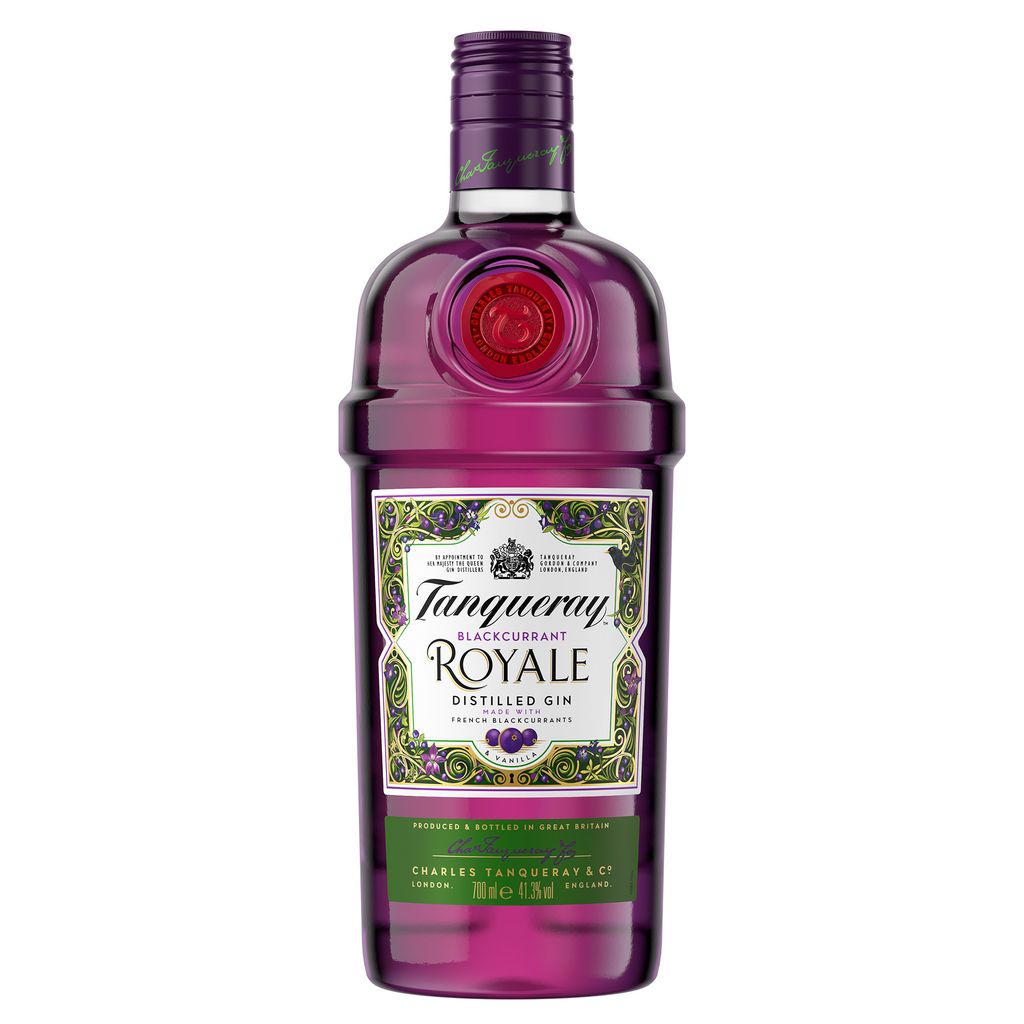 Tanqueray Blackcurrant Royale Gin, Johannisbeer-Aroma, 41,3% vol, 700ml Einzelflasche