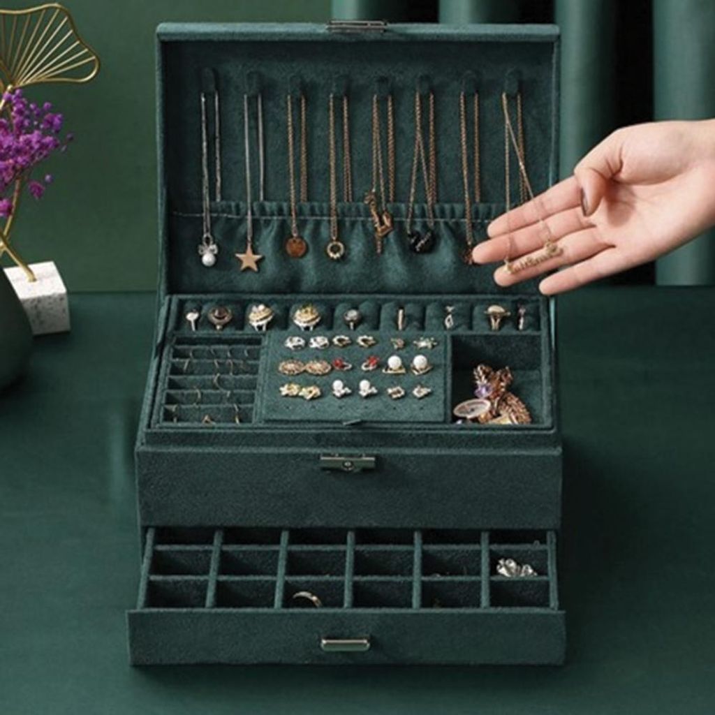 Soulima 21954: Caja de joyería, organizador para bisutería, Imagen del producto 