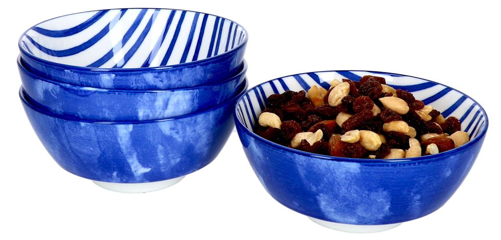 4er Set Seaside Schalen Ø 14 cm Streifen Snack-Schüssel Produktbild 