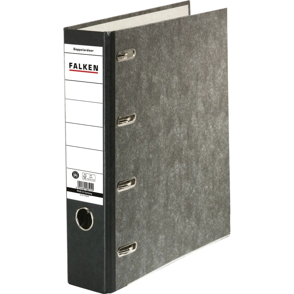 Lot de 20 Classeurs A4 à levier double pour archivage bureau Gris et Noir
