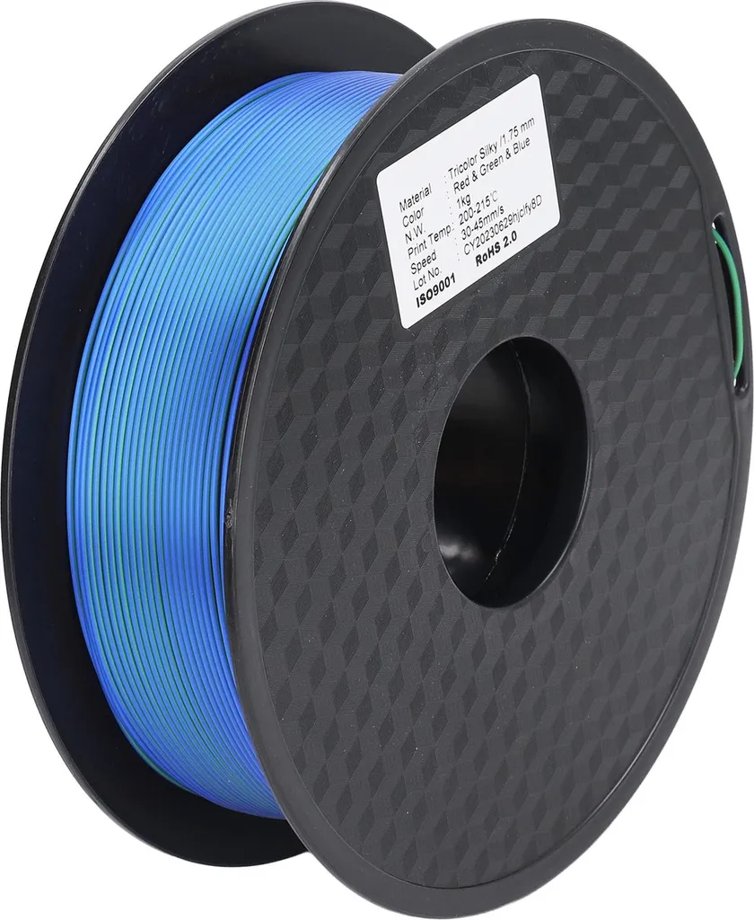 Consommable Impression 3D : Filament PLA Multicolore Satiné 1,75 mm 1kg