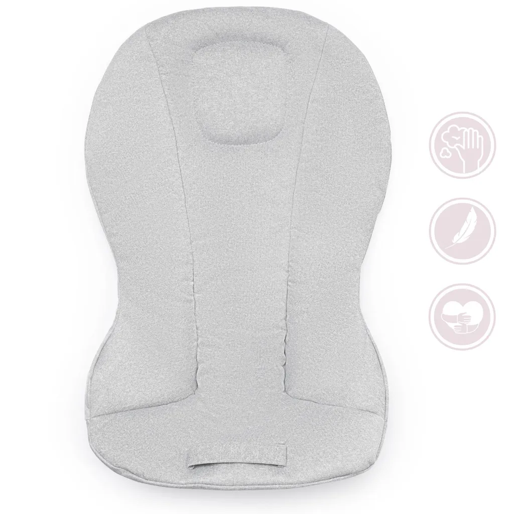 Fauteuil balancelle LILY gris pliable et compact avec dossier réglable - 11