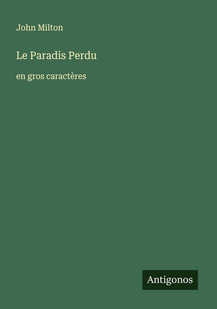 Le Paradis Perdu