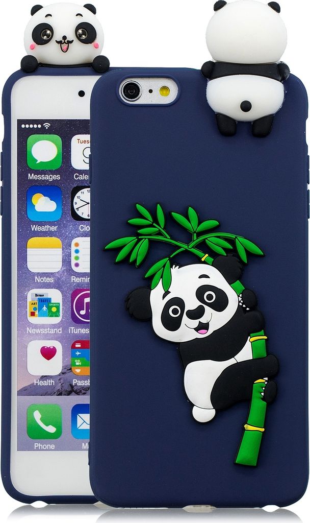 Für iPhone 5/5S/SE/6S/6 Plus/6S Plus/7/8/7 Plus/8 Plus Telefon Fall 3D Cartoon Panda Bambus Handy zurück Shell Shockproof Smartphone Cover
