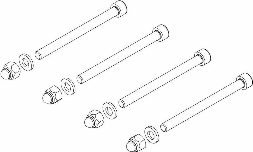 MUNK Montagesatz für stirnseitiges Geländer Plattformleitern